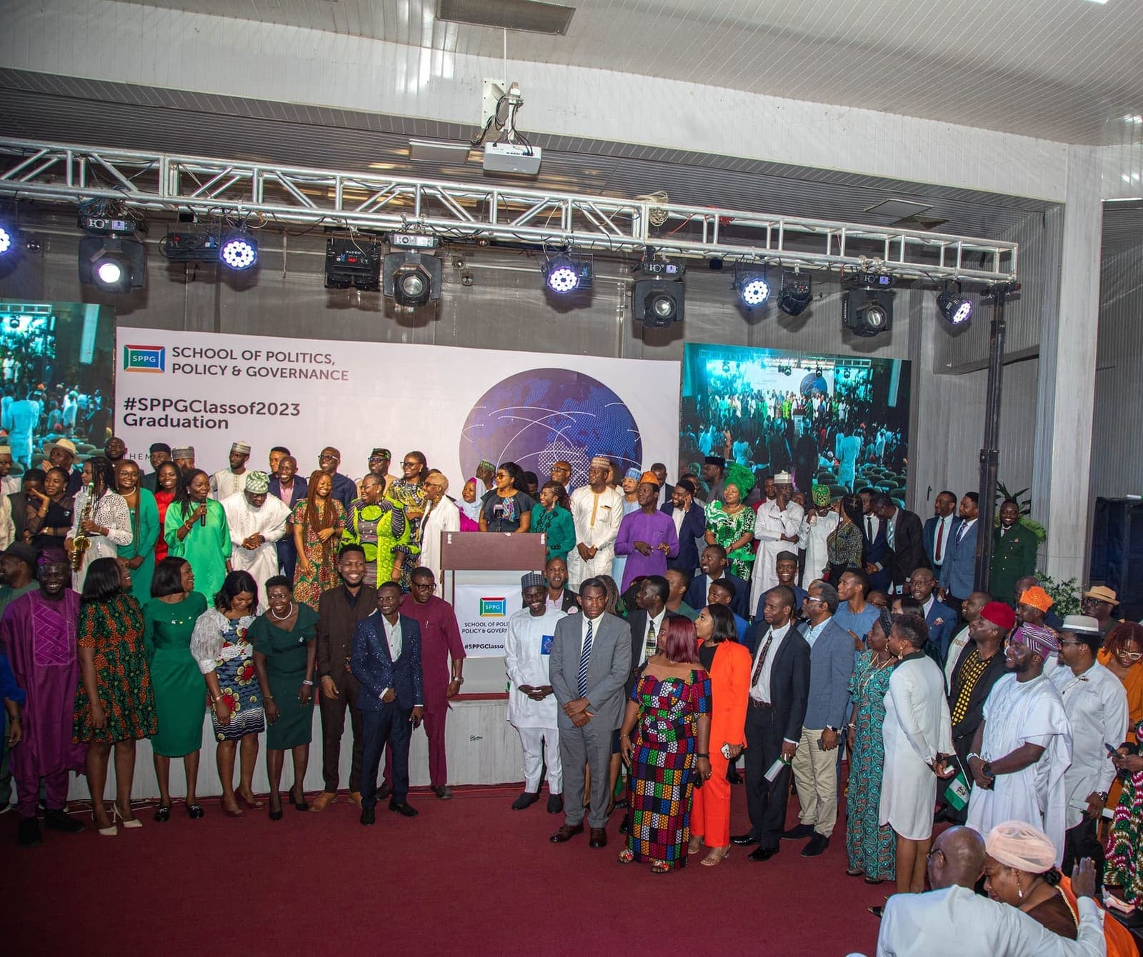 The Class of 2023 on stage — “Building a Connected & Resilient Africa”