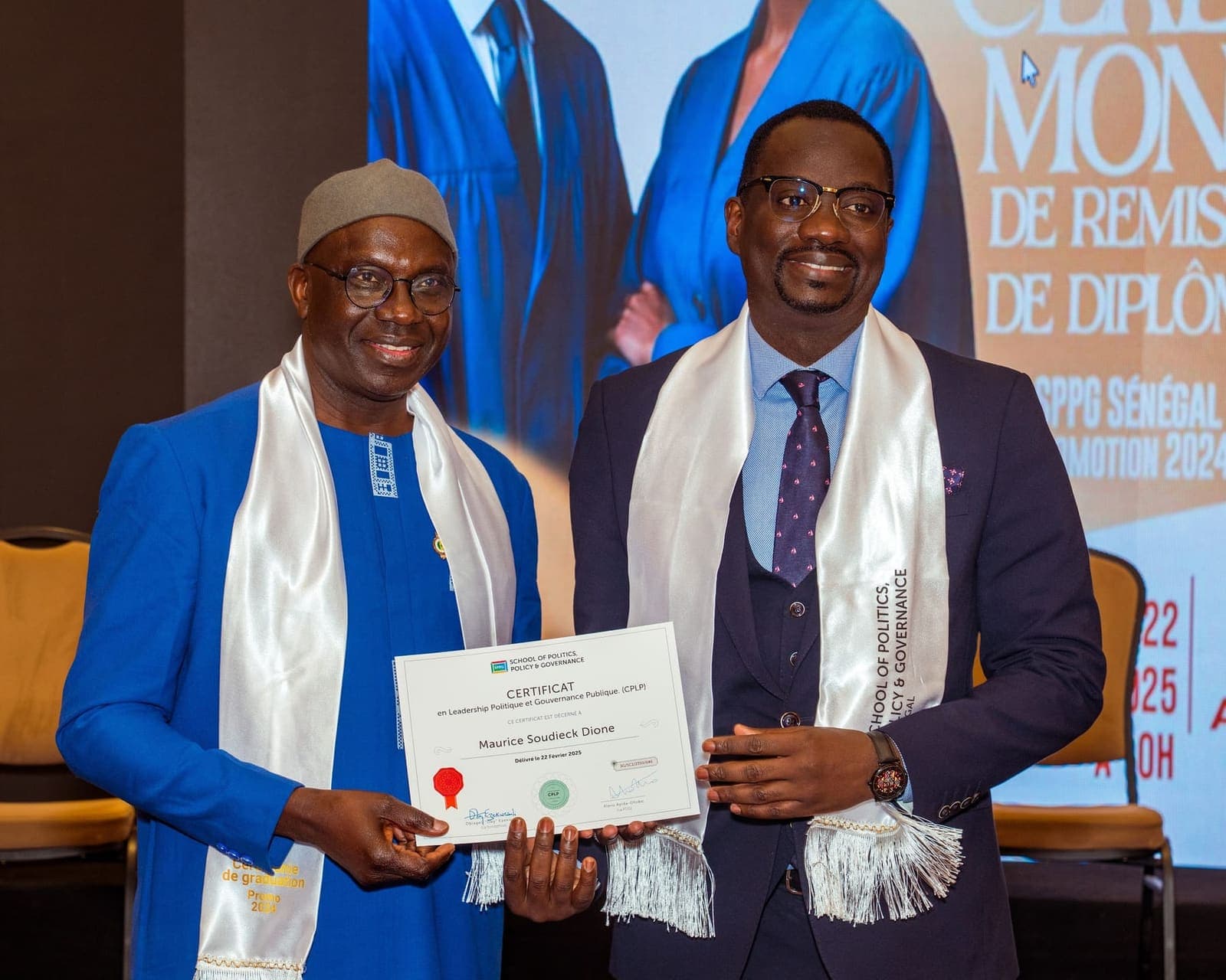 Certificate presentation